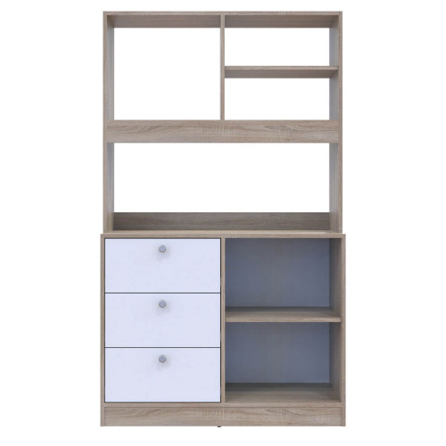 Фото міні-кухні ЛЕЯ ДОРОС (DOROS) дуб сонома / білий – вигляд спереду наповнення