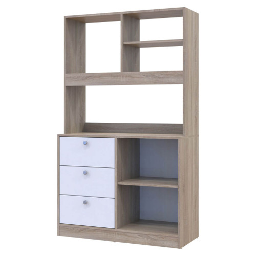 Фото міні-кухні ЛЕЯ ДОРОС (DOROS) дуб сонома / білий – вигляд збоку наповнення