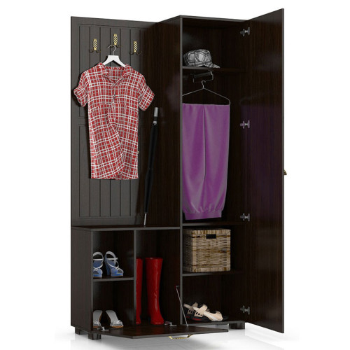 Фото мини-прихожей МОНБЛАН МБ-11 САНТИ орех темный - наполнение