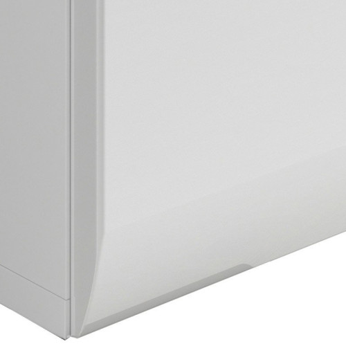 Фото письменного стола AZTECA TRIO BIU1D1S/8/12 BRW - закругленный фасад