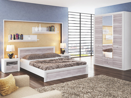 Фото кровати 160 OLIVIA MEBELBOS в интерьере спальни