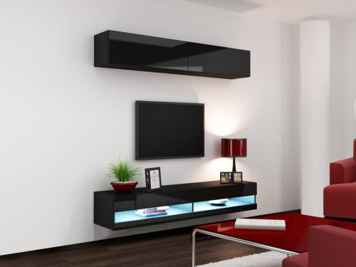 VIGO CAMA MEBLE Комплект New 10 черный / черный глянец