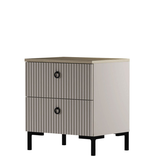 Фото приліжкової тумби DOMINICA 2S MEBELBOS – вигляд збоку