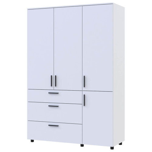 Фото білої шафи ТОРН 3 ДСП/3Ш полиці ДОРОС (DOROS)