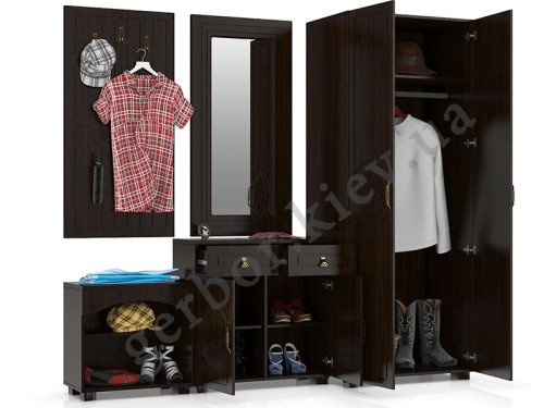 Фото прихожей МОНБЛАН CАНТИ орех темный - наполнение