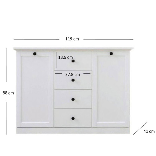 BRANDSON Комод 2D4S MEBELBOS
