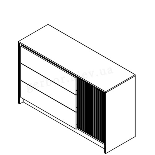 Фото комода МОНАКО KOM1D3S Гербор – схема