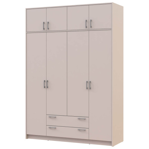 РОНДІ Шафа з антресоллю 4 ДСП ДОРОС (DOROS) 160х52х236 
