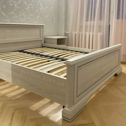 Фото ліжка 160 ВАЙТ Гербор від покупця – вигляд збоку