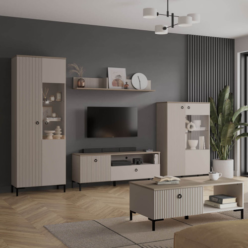 Фото тумби ТВ DOMINICA 1K1S MEBELBOS в інтер'єрі вітальні