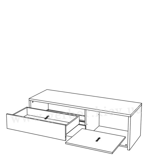 Фото наполнения тумбы под телевизор TAHOE TA2 BOGFRAN