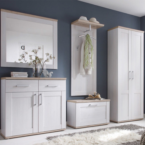 Фото тумбы для обуви ROMANCE SFK1D BRW в интерьере прихожей