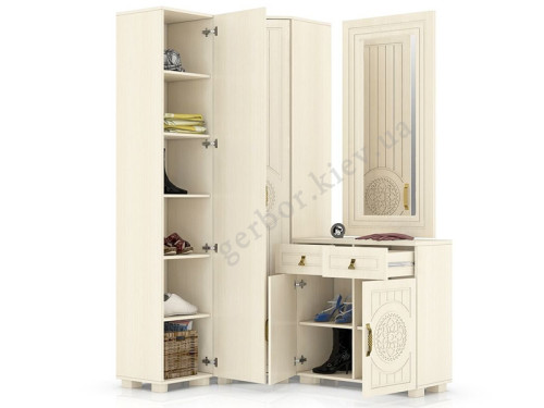 Фото прихожей МОНБЛАН САНТИ клен ванкувер / венге светлый - наполнение