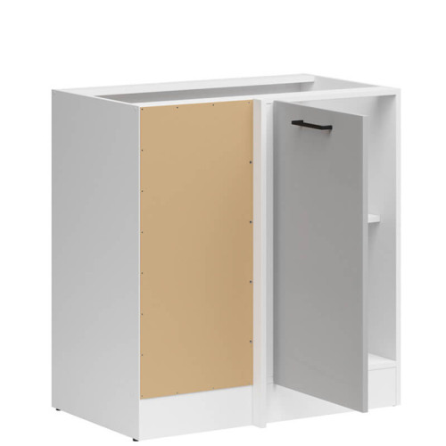 Фото лівої кутової тумби JUNONA LINE DNW/100/82L BBL BRW світло-сірий глянець – наповнення