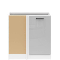 JUNONA LINE Тумба кутова ліва DNW/100/82L BBL BRW світло-сірий глянець JUNONA LINE Тумба кутова ліва DNW/100/82L BBL BRW світло-сірий глянець
