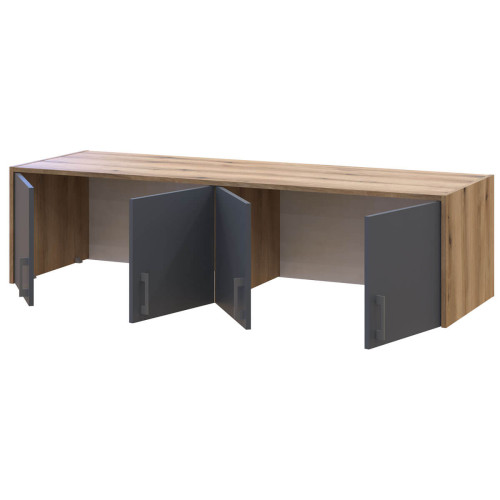 РОНДІ Шафа з антресоллю та дзеркалом 4 ДСП ДОРОС (DOROS) 160х52х236