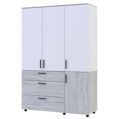 Фото шафи ТОРН 3 ДСП/3Ш полиці ДОРОС (DOROS) сосна натті / білий