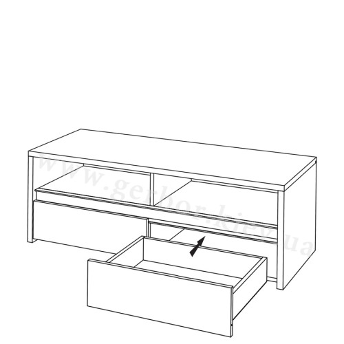 Фото наполнения тумбы под телевизор TAHOE TA1  BOGFRAN