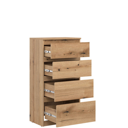 Фото комоду REMI RM04 LIVEO BOGFRAN дуб евок – вигляд зліва наповнення