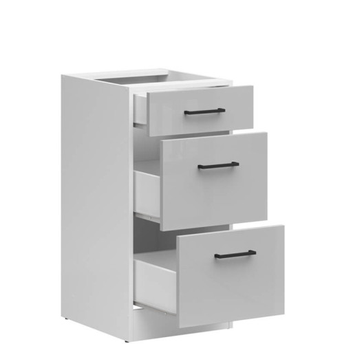 Фото тумби JUNONA LINE D3S/40/82 BBL BRW світло-сірий глянець – наповнення