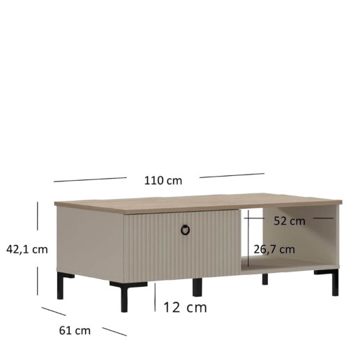 Фото вітальні DOMINICA MEBELBOS – озміри журнального столика