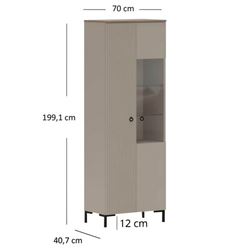 Фото вітальні DOMINICA MEBELBOS – розміри високої вітрини