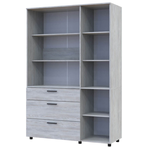 Фото шафи ТОРН 3 ДСП/3Ш полиці ДОРОС (DOROS) сосна натті – вигляд збоку наповнення