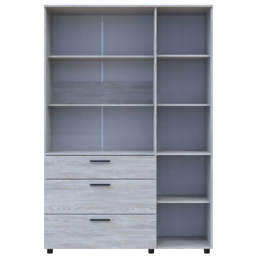 Фото шафи ТОРН 3 ДСП/3Ш полиці ДОРОС (DOROS) сосна натті – вигляд спереду наповнення