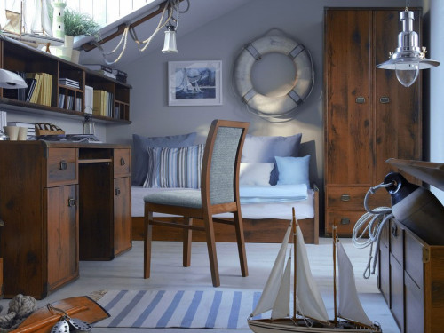 Фото шафи  ІНДІАНА JSZF2D2S/80 БРВ дуб шутер в інтер'єрі дитячої