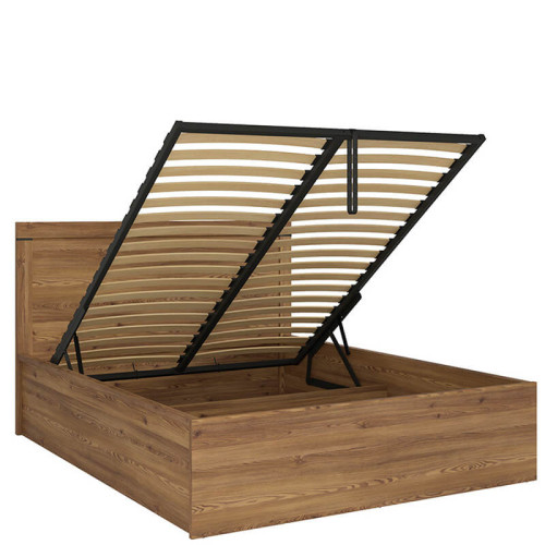 Фото кровати с подъемным механизмом BALIN LOZ/140/B BRW лиственница sibiu золотая