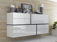 GOYA CAMA MEBLE Комод навесной белый / черный GOYA CAMA MEBLE Комод навесной белый / черный