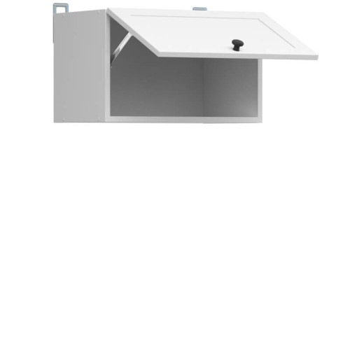 Фото кухні JUNONA LINE 230 ZBL BRW білий – наповнення навісної шафи GO/50/30