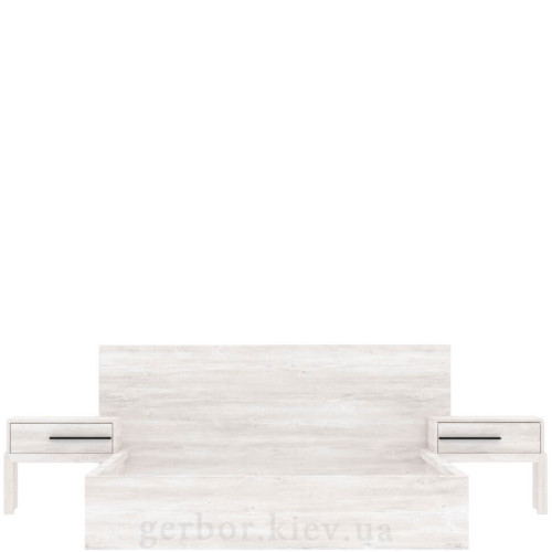 Фото ліжка з тумбами СТЕММА LOZ160 (каркас) Гербор сосна каньйон