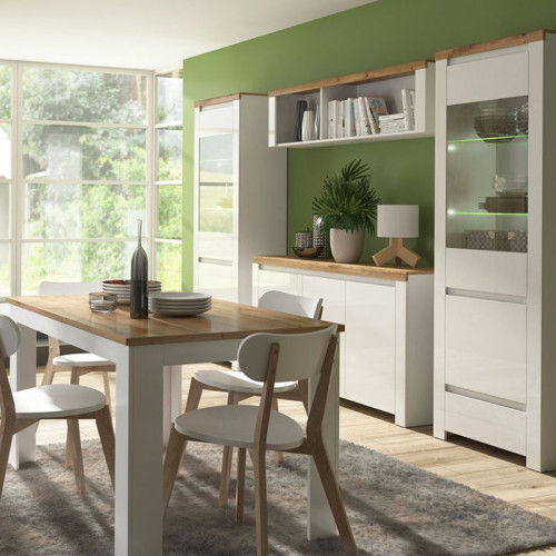 Фото витрины VIGO 1D1W1S MEBELBOS в интерьере столовой