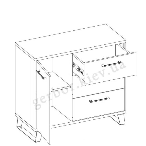 Фото тумбы LOFT LT2 BOGFRAN – схема наполнения
