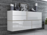 GOYA CAMA MEBLE Комод навесной белый / сонома GOYA CAMA MEBLE Комод навесной белый / сонома