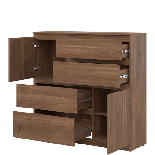 Фото комоду REMI RM06 LIVEO BOGFRAN дуб кастелло – вигляд справа наповнення