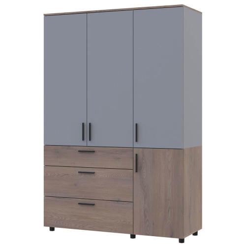 Фото шафи ТОРН 3 ДСП/3Ш полиці  ДОРОС (DOROS) кремона канноло / сірий