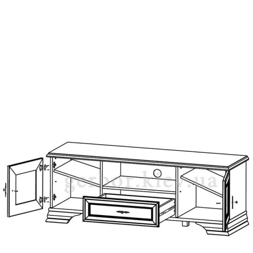 Фото тумби ТВ КЕНТУКІ RTV2D1S БРВ ВМК – наповнення