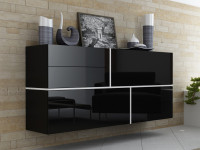 GOYA CAMA MEBLE Комод навесной черный / белый