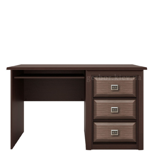 Фото письмового столу КОЕН BIU/130 Гербор венге магія / штрокс темний