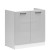 Фото тумби під мийку JUNONA LINE DK2D/80/82 BRW світло-сірий глянець – вигляд збоку