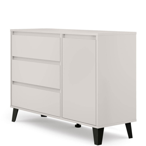 Фото комода BORG 1D3S MEBELBOS кашемір – вигляд збоку