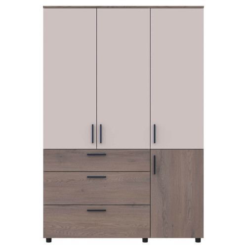 Фото шафи ТОРН 3 ДСП/3Ш полиці ДОРОС (DOROS) кремона канноло / кашемір – вигляд спереду