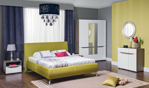 Фото прикроватной тумбочки LIONEL LI13 BOGFRAN в интерьере спальни