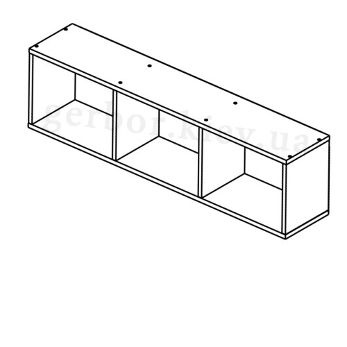 На фото схема полиці НЕПО SFW/120 Гербор