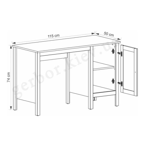 Фото письменного стола OLE 1D/115 MEBELBOS – схема