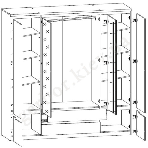 Фото шафи ДЖУЛІ SZF2D2L2S БРВ (ВМК) – схема наповнення