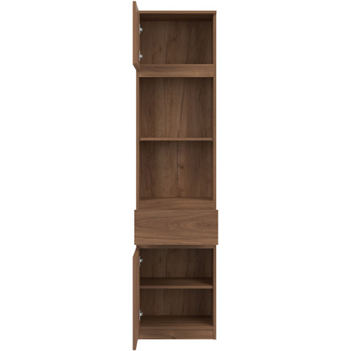 Фото стелажу REMI RM08 LIVEO BOGFRAN дуб кастелло – вигляд спереду наповнення