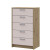 Фото комода 5 шухляд РОНДІ ДОРОС (DOROS) 60х40х100 дуб артизан / кашемір